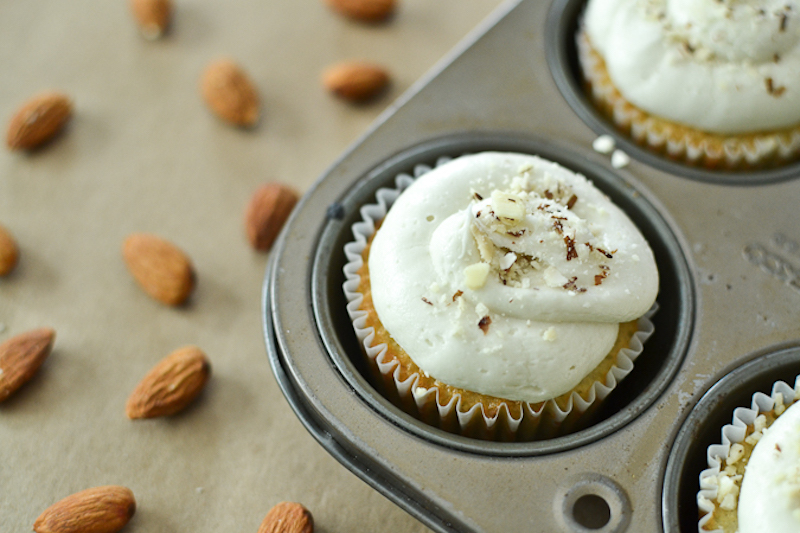 almond cupcakes