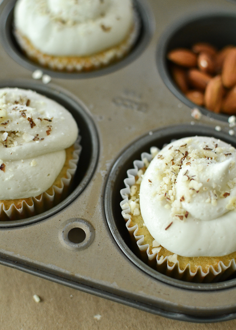 almond cupcakes