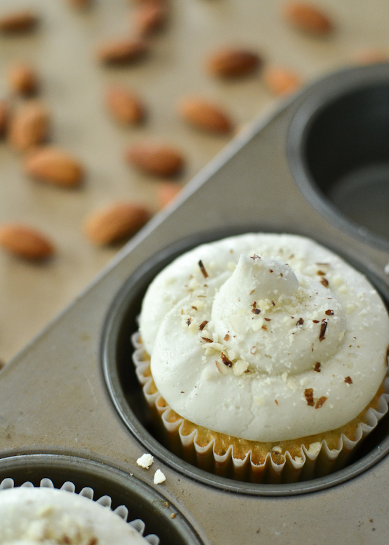 almond cupcakes