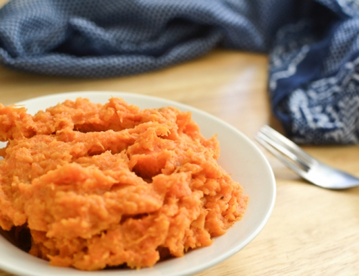 mashed sweet potatoes