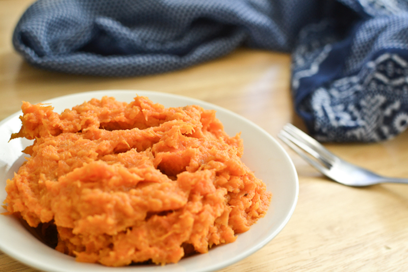 mashed sweet potatoes