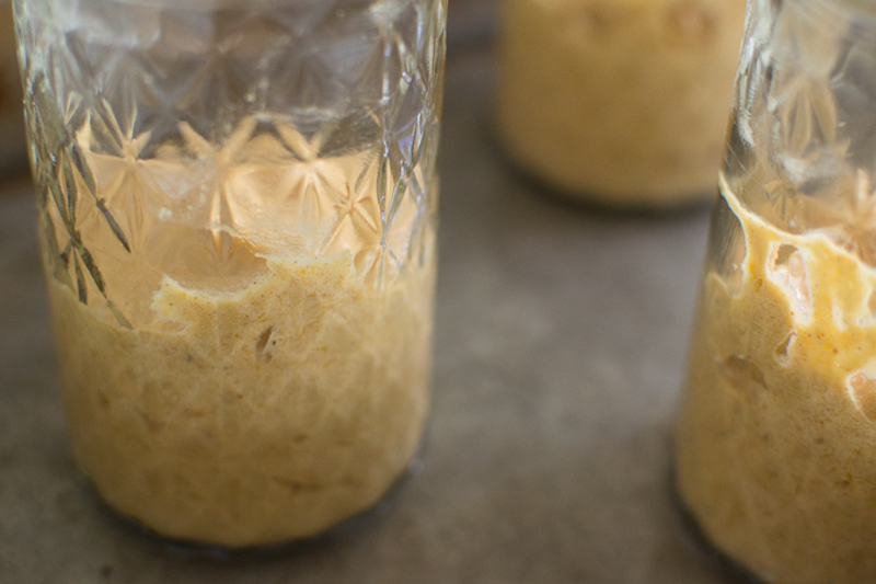 mason jar pumpkin cakes