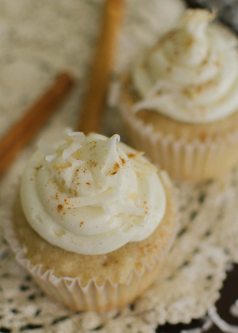 cinnamon coconut cupcakes