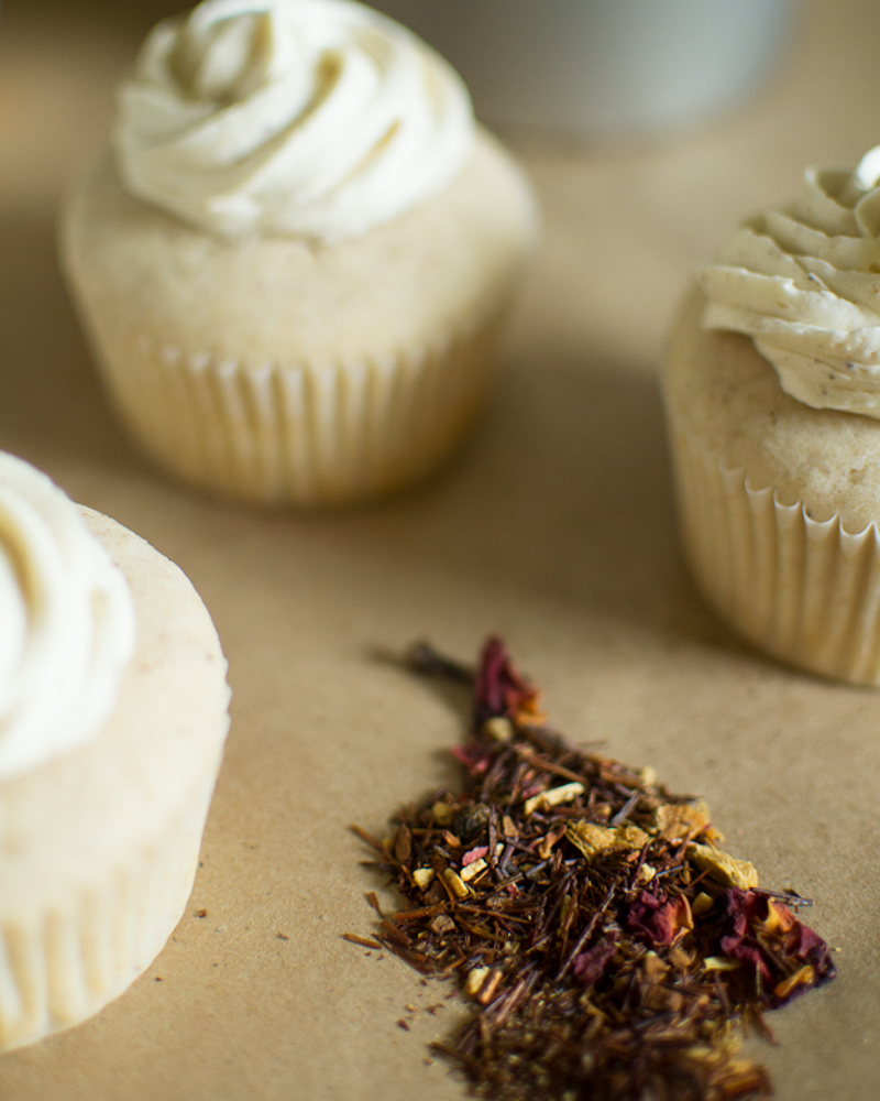 white chocolate chai spice cupcakes