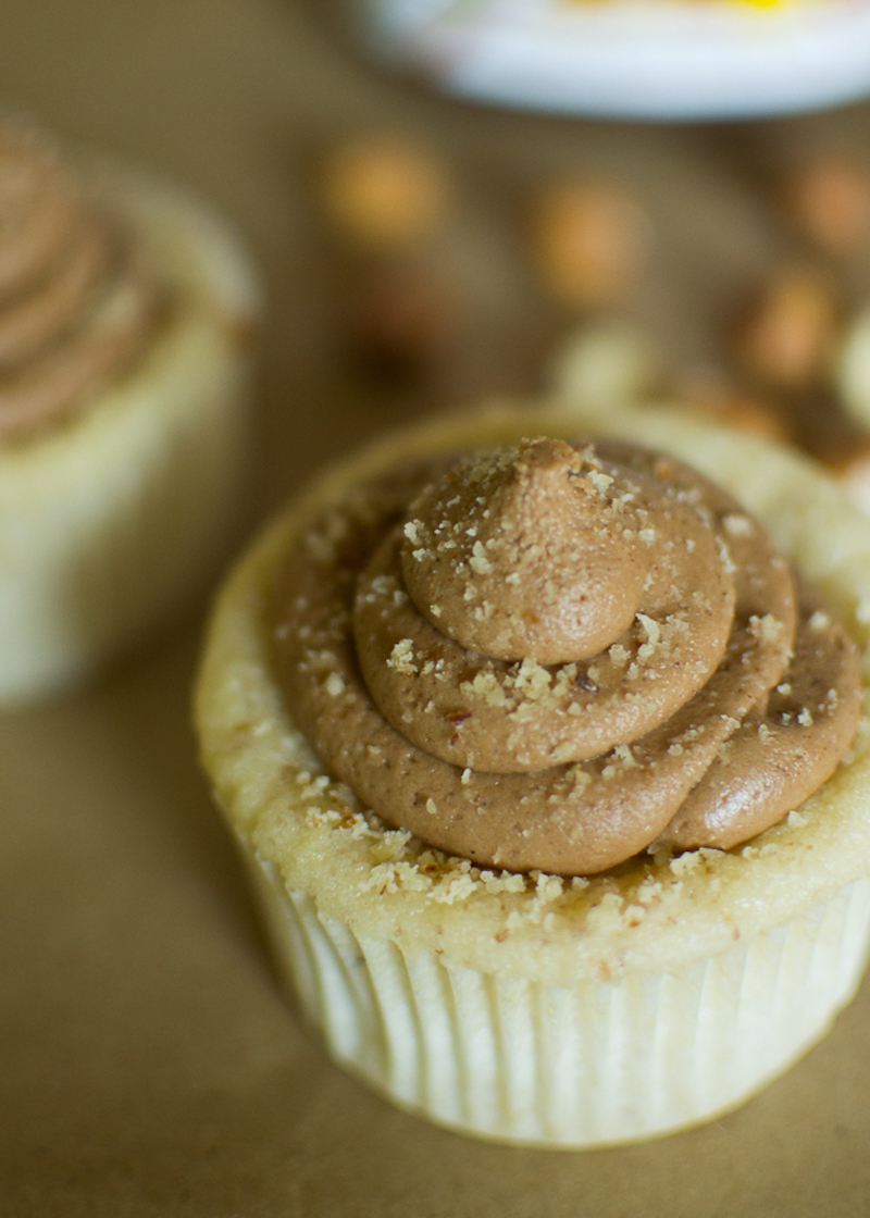 hazelnut cake or cupcakes