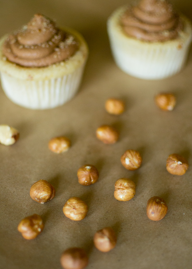 hazelnut cake or cupcakes