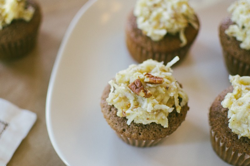 german chocolate cupcakes