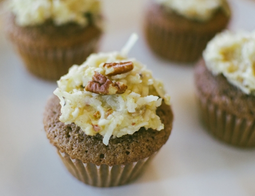 german chocolate cupcakes