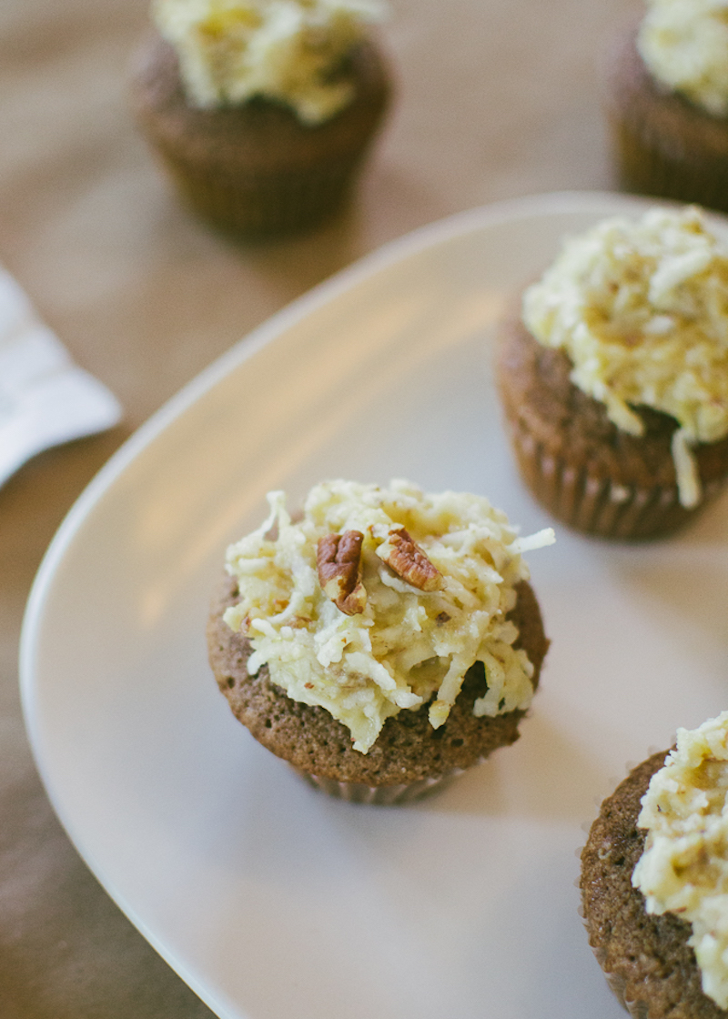 german chocolate cupcakes