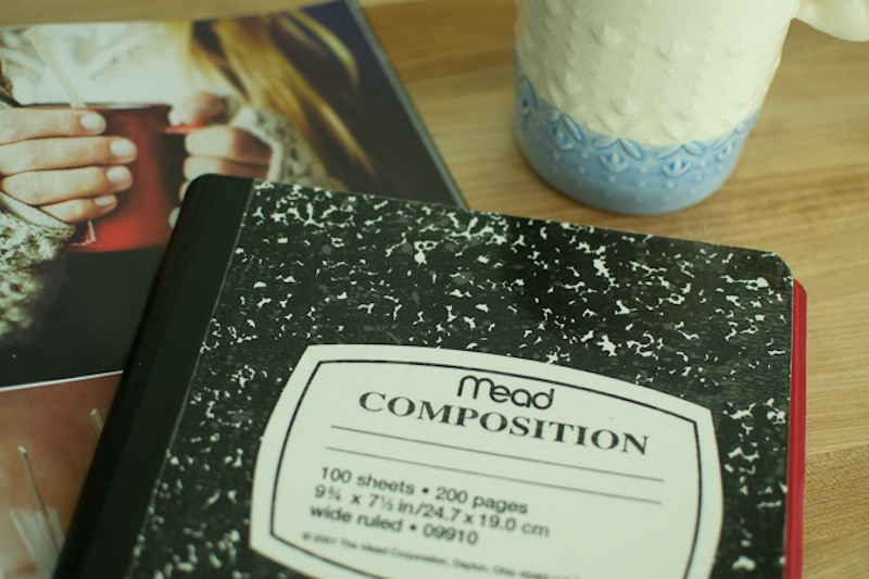 diy composition book ipad cover