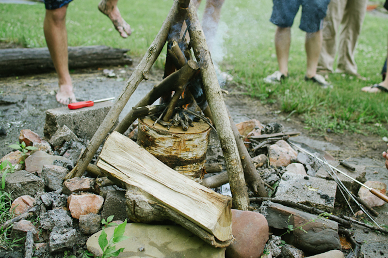 camping in the rain