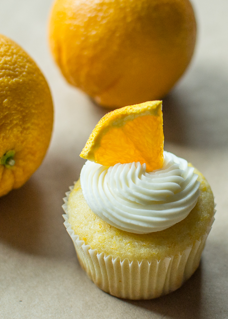 orange cupcakes