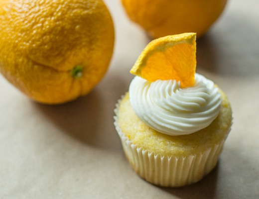 orange cupcakes