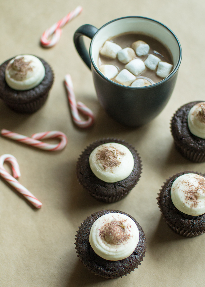 hot chocolate cupcakes