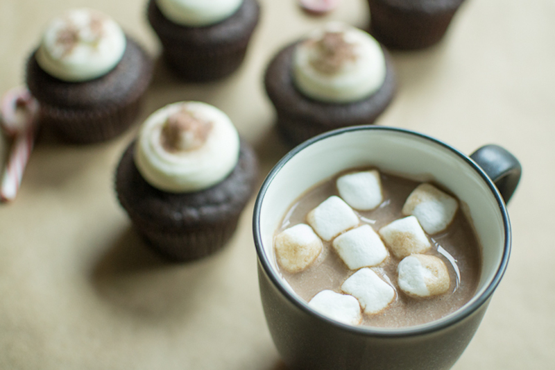 hot chocolate cupcakes