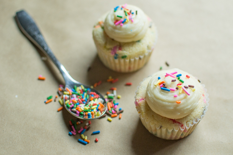 confetti cupcakes