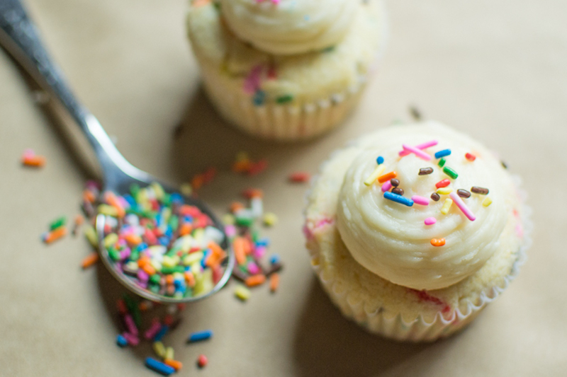 confetti cupcakes