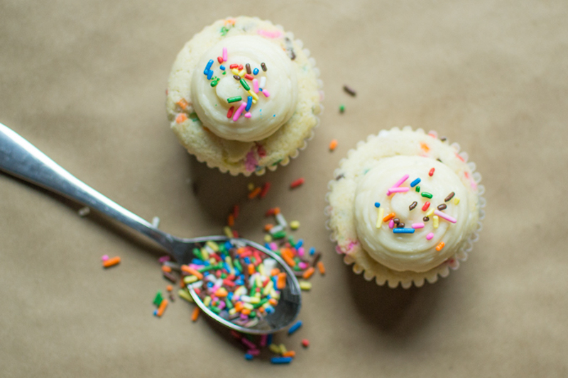 confetti cupcakes