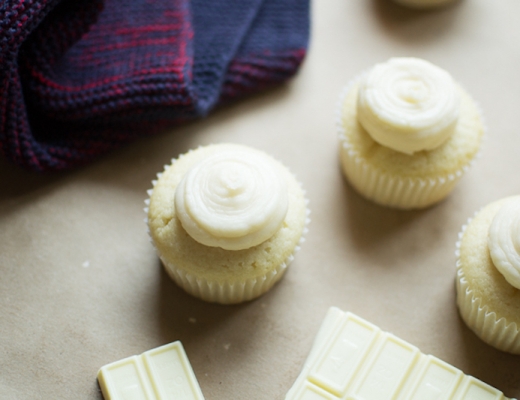 white chocolate cupcakes