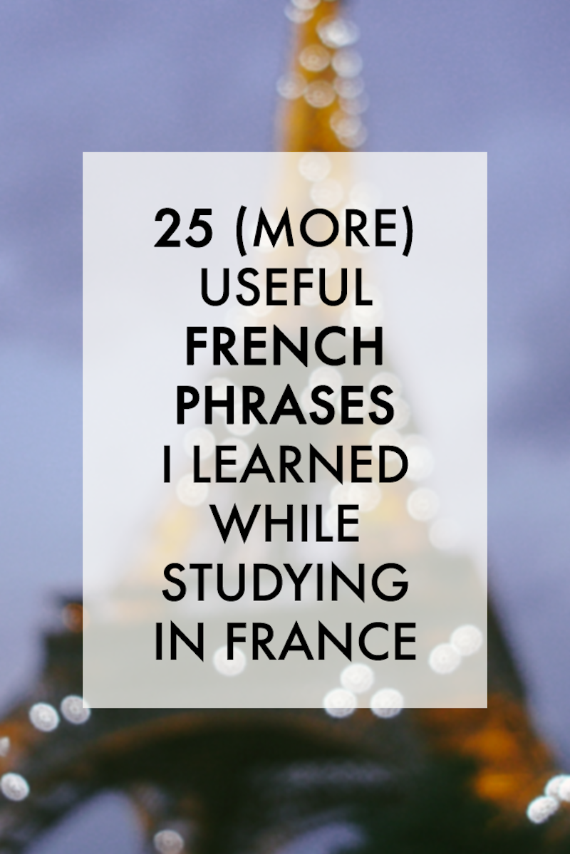 25 useful french phrases