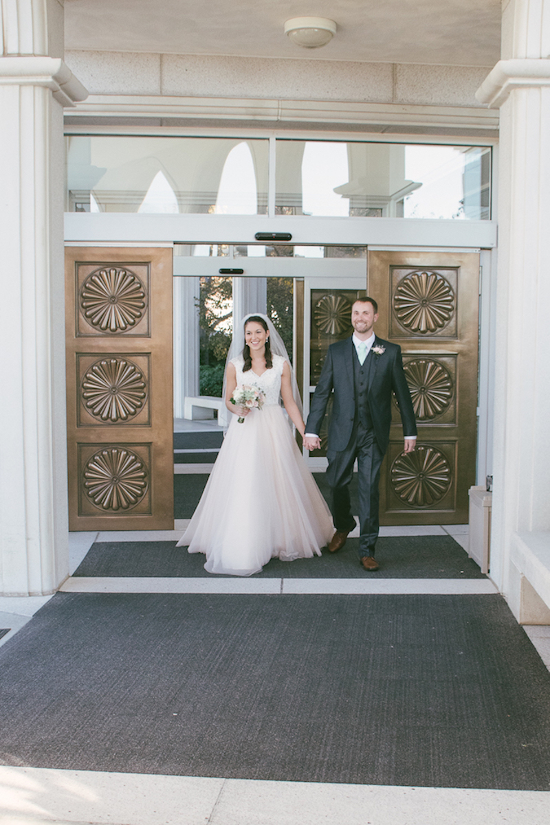 lds temple wedding