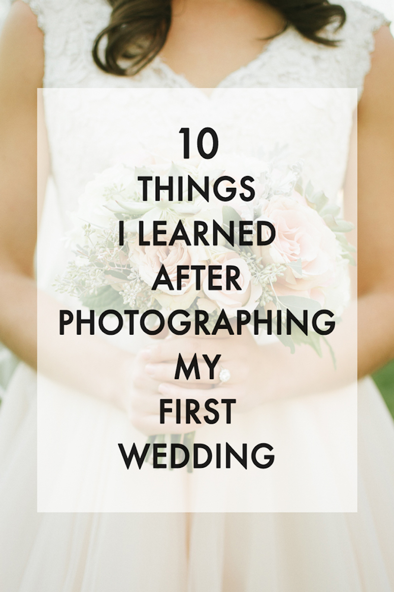 photographing a wedding