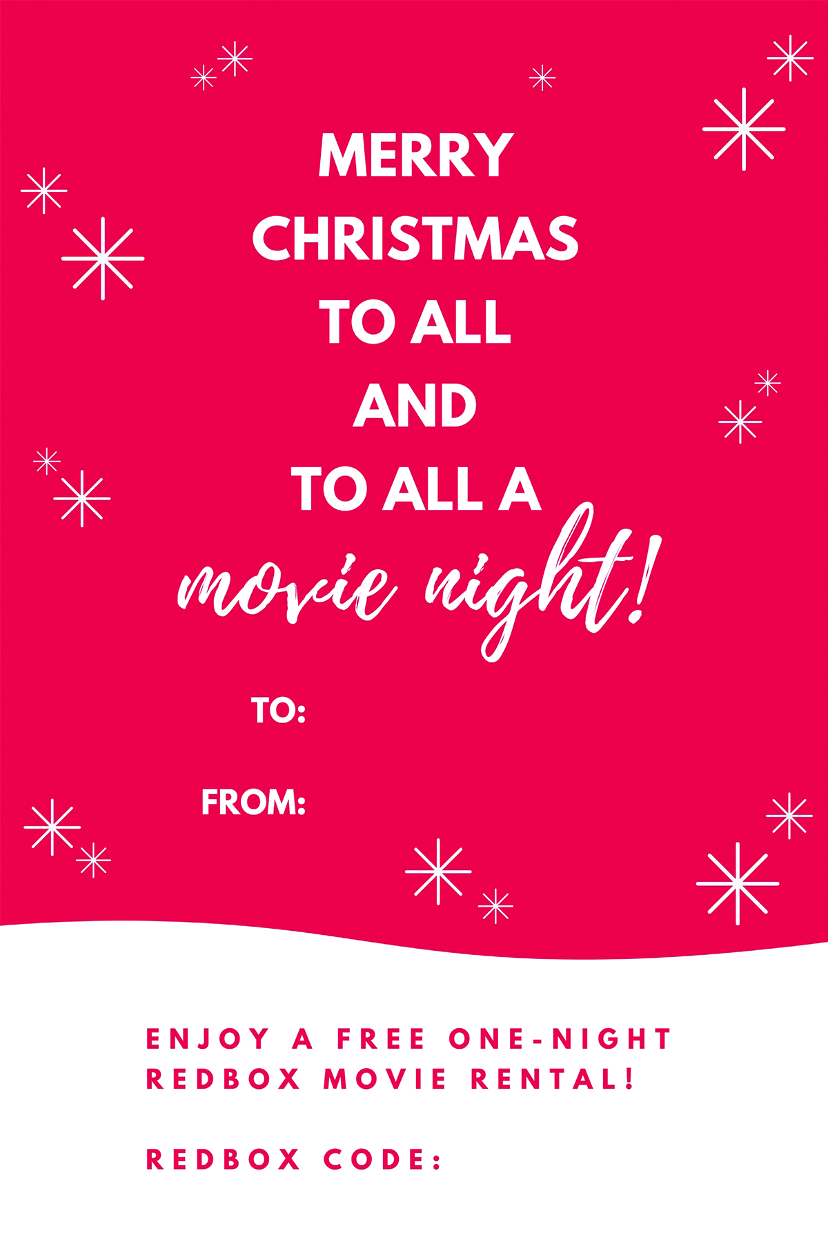 redbox gift tag