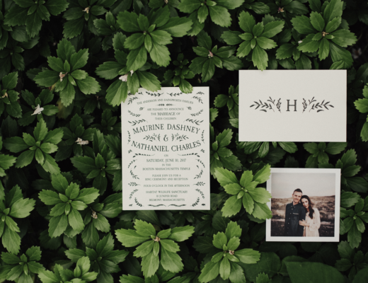 letterpress wedding invitation suite