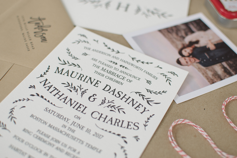 diy letterpress wedding invitations