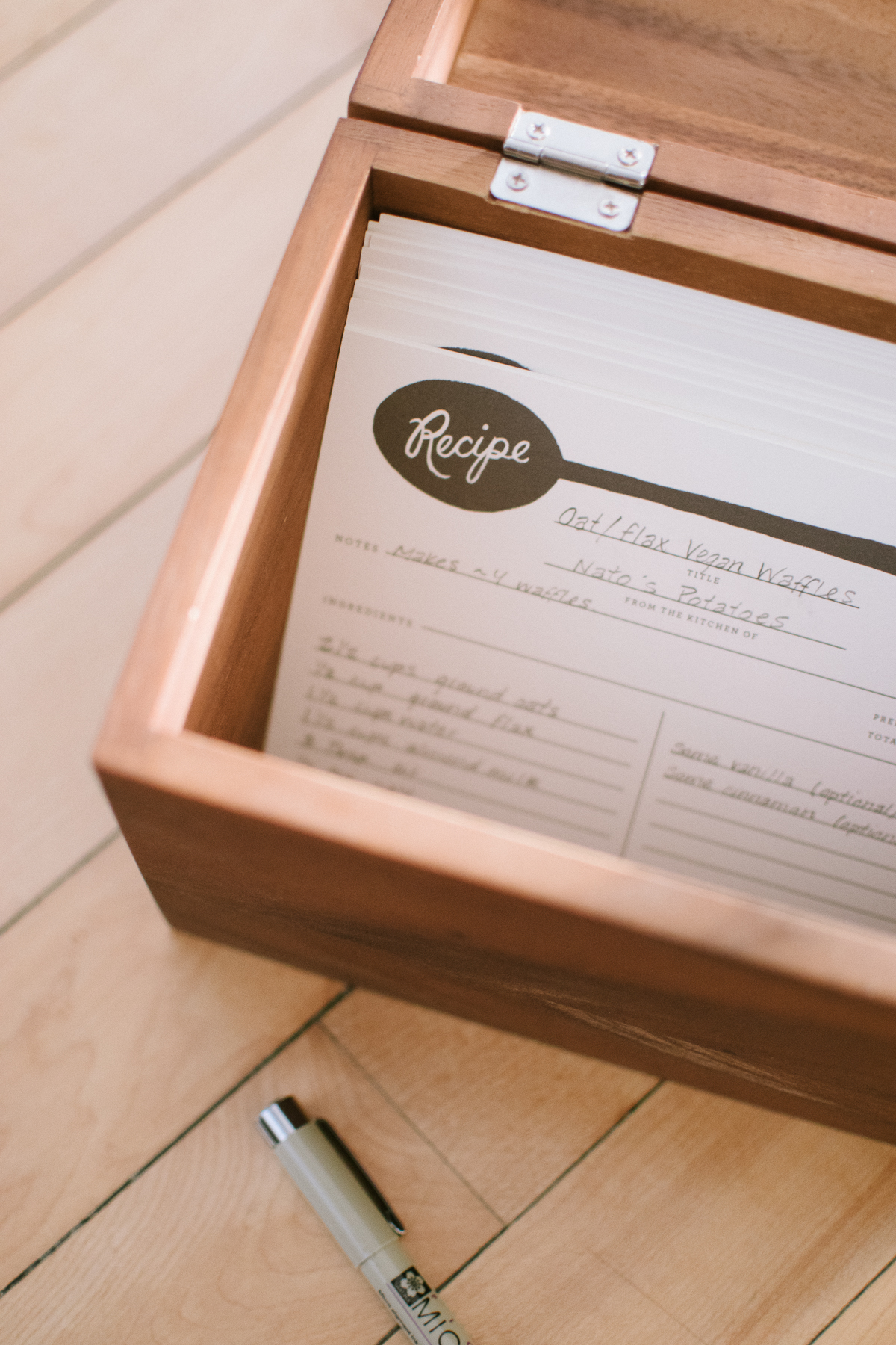 recipe box