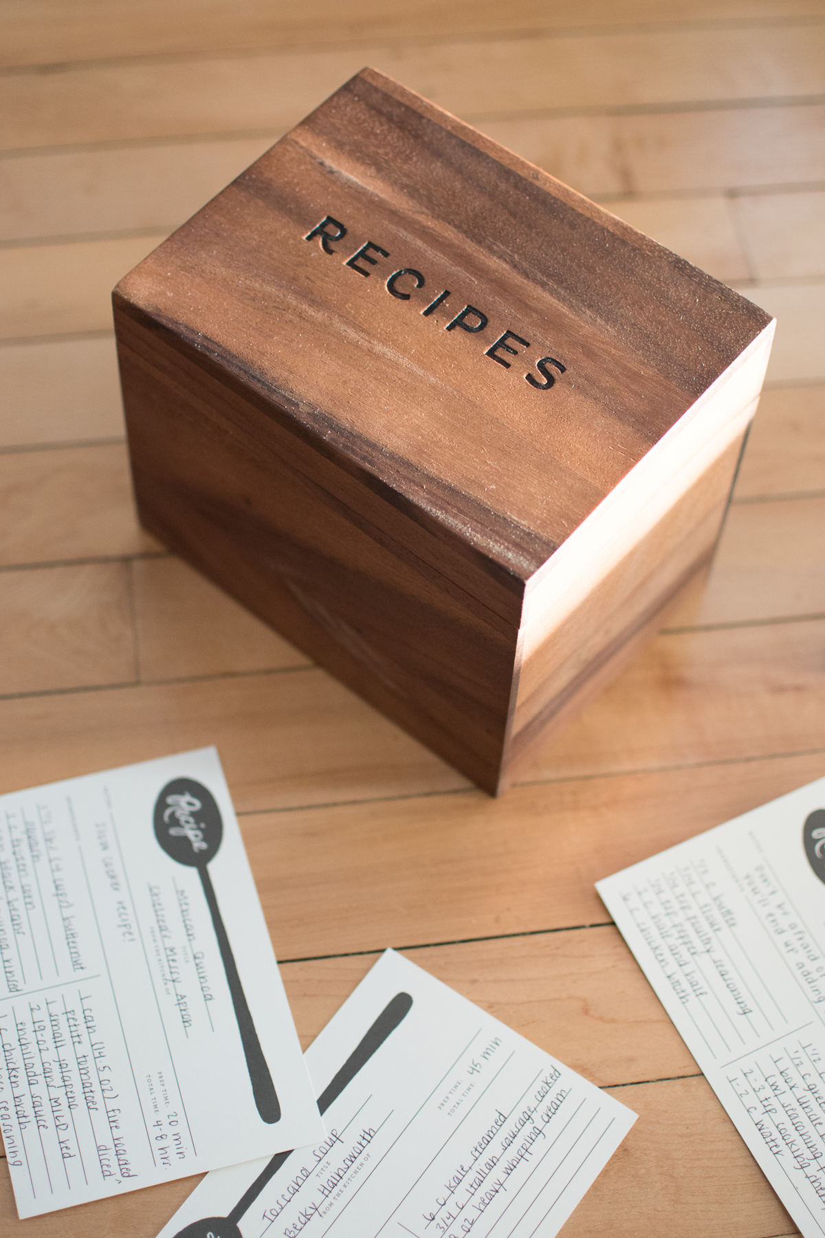 recipe box