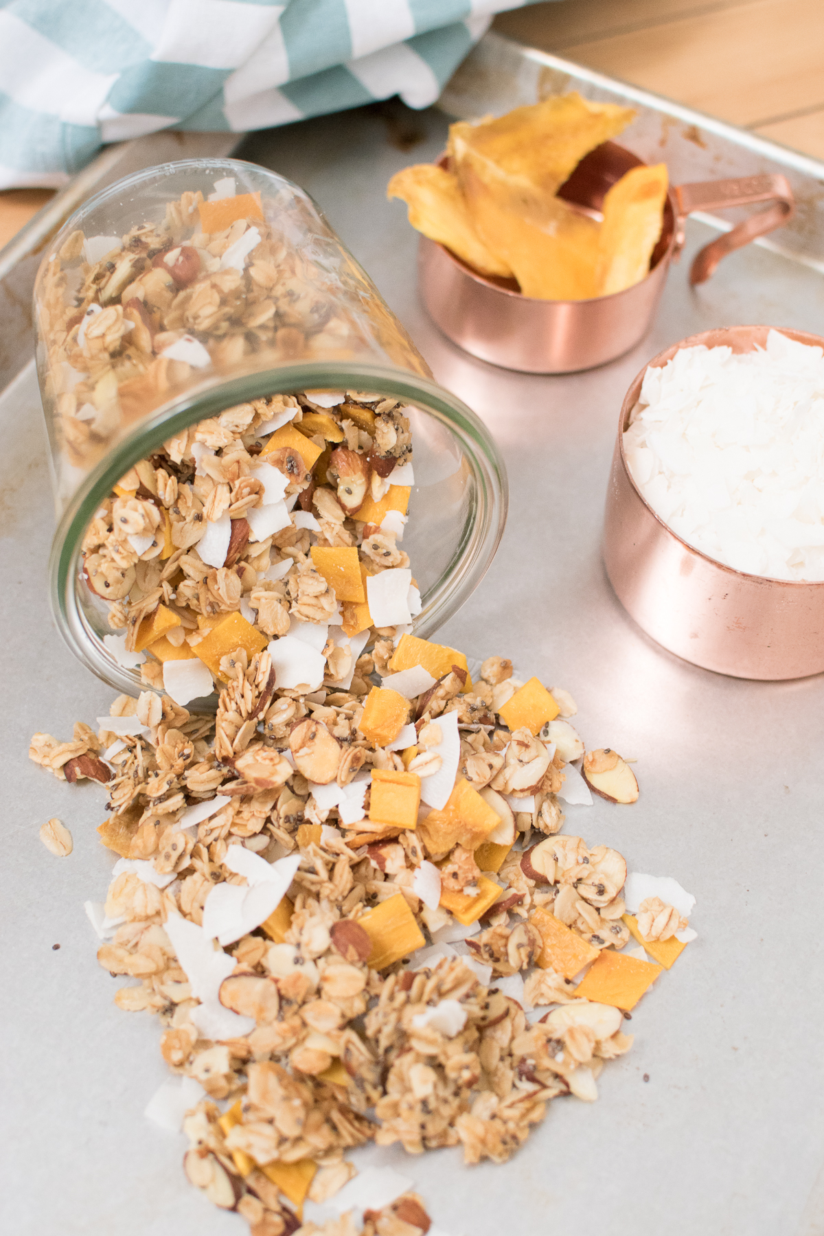 coconut mango chia granola