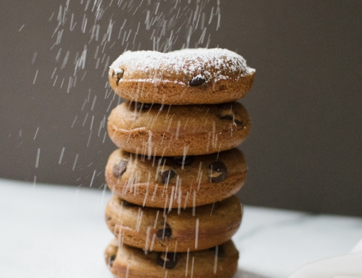 cinnamon chocolate chip donuts