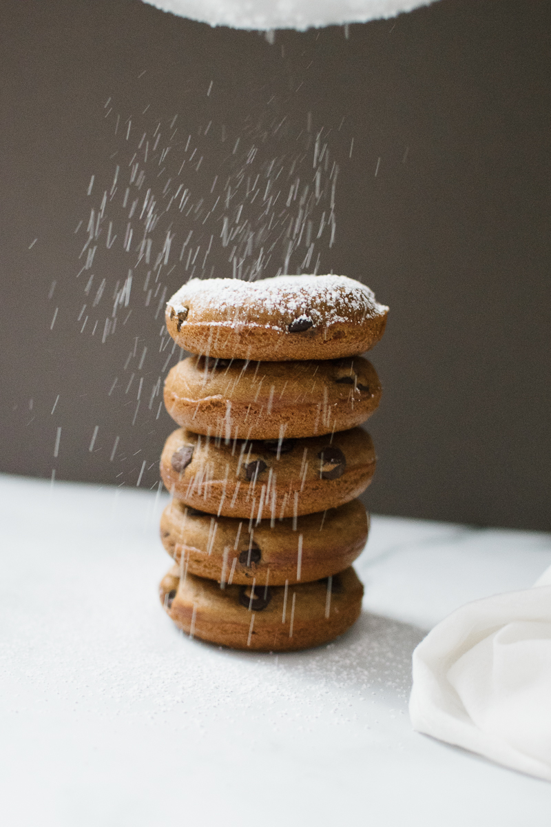 cinnamon chocolate chip donuts