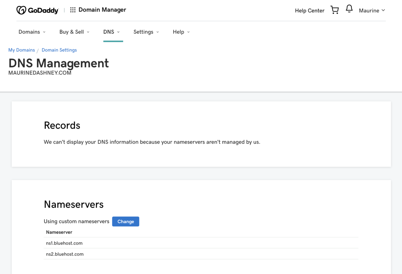 updating godaddy nameservers